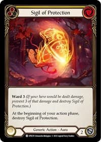Sigil of Protection (Yellow) - Uprising - Flesh and Blood TCG card