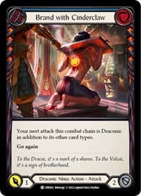 Brand with Cinderclaw (Blue) - Uprising - Flesh and Blood TCG card