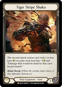 Tiger Stripe Shuko - Uprising - Flesh and Blood TCG card