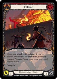 Inflame (Extended Art) - Uprising - Flesh and Blood TCG card