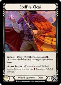 Spellfire Cloak - Uprising - Flesh and Blood TCG card