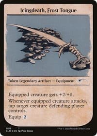 Icingdeath, Frost Tongue Token (Showcase) - Secret Lair Drop Series - Magic: The Gathering card