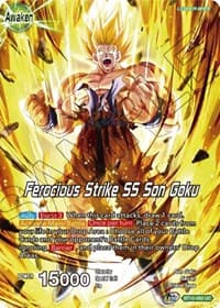 Son Goku // Ferocious Strike SS Son Goku - Theme Selection: History of Son Goku - Dragon Ball Super: Masters card