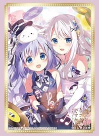 Bushiroad Sleeve Collection HG Vol.3191 Is the order a rabbit? BLOOM - Chino & Saki (75-Pack) - Bushiroad Card Sleeves - Card Sleeves card