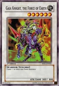 Gaia Knight, the Force of Earth (Super Rare) - 5D's 2008 Starter Deck - YuGiOh card