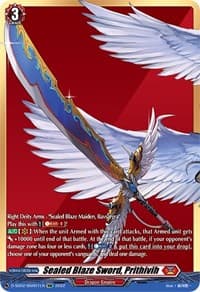 Sealed Blaze Sword, Prithivih (BSR) - D-SS02: Festival Collection 2022 - Cardfight Vanguard card