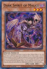 Dark Spirit of Malice - Legendary Duelists: Season 3 - YuGiOh card