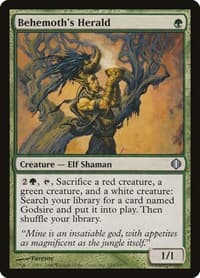 Behemoth's Herald - Shards of Alara - Magic: The Gathering card