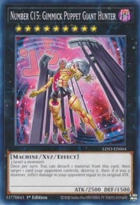 Number C15: Gimmick Puppet Giant Hunter - Legendary Duelists: Season 3 - YuGiOh card