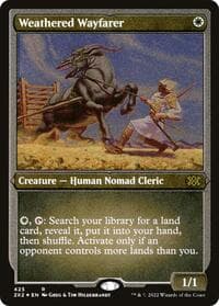 Weathered Wayfarer (Foil Etched) - Double Masters 2022 - Magic: The Gathering card
