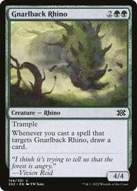 Gnarlback Rhino - Double Masters 2022 - Magic: The Gathering card