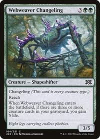 Webweaver Changeling - Double Masters 2022 - Magic: The Gathering card