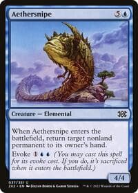 Aethersnipe - Double Masters 2022 - Magic: The Gathering card