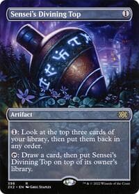 Sensei's Divining Top (Borderless) - Double Masters 2022 - Magic: The Gathering card