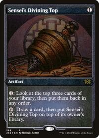 Sensei's Divining Top (Foil Etched) - Double Masters 2022 - Magic: The Gathering card