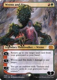 Wrenn and Six (Borderless) - Double Masters 2022 - Magic: The Gathering card