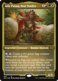 Atla Palani, Nest Tender (Foil Etched) - Double Masters 2022 - Magic: The Gathering card