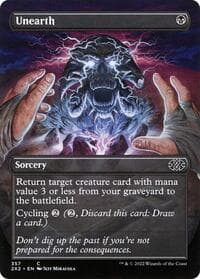 Unearth (Borderless) - Double Masters 2022 - Magic: The Gathering card