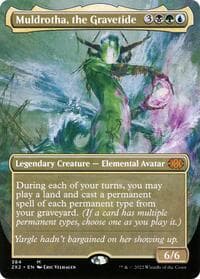 Muldrotha, the Gravetide (Borderless) - Double Masters 2022 - Magic: The Gathering card