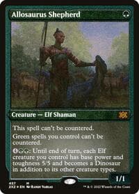 Allosaurus Shepherd (Foil Etched) - Double Masters 2022 - Magic: The Gathering card