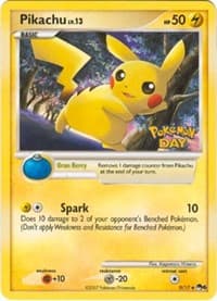 Pikachu (Pokemon Day Stamped) - POP Series 6 - Pokemon card