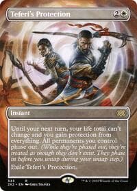 Teferi's Protection (Borderless) - Double Masters 2022 - Magic: The Gathering card
