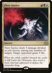 Fiery Justice - Double Masters 2022 - Magic: The Gathering card