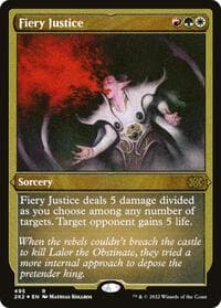 Fiery Justice (Foil Etched) - Double Masters 2022 - Magic: The Gathering card