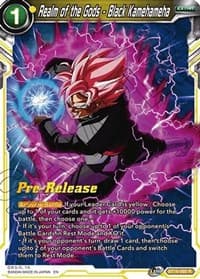 Realm of the Gods - Black Kamehameha - Realm of the Gods Pre-Release Cards - Dragon Ball Super: Masters card