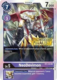 NeoDevimon (2022 Championship Online Regional) [Online Finalist] - Great Legend - Digimon Card Game card
