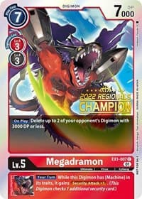 Megadramon (2022 Championship Online Regional) [Online Champion] - Classic Collection - Digimon Card Game card