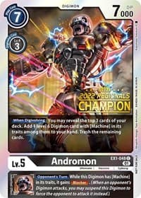 Andromon (2022 Championship Online Regional) [Online Champion] - Classic Collection - Digimon Card Game card
