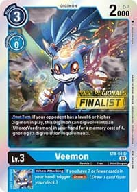 Veemon (2022 Championship Online Regional) [Online Finalist] - Starter Deck 08: Ulforce Veedramon - Digimon Card Game card