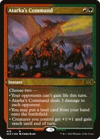 Atarka's Command (Foil Etched) - Double Masters 2022 - Magic: The Gathering card