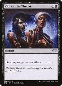 Go for the Throat - Double Masters 2022 - Magic: The Gathering card