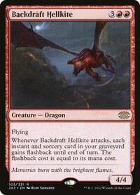 Backdraft Hellkite - Double Masters 2022 - Magic: The Gathering card