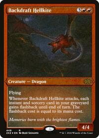 Backdraft Hellkite (Foil Etched) - Double Masters 2022 - Magic: The Gathering card
