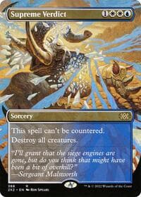 Supreme Verdict (Borderless) - Double Masters 2022 - Magic: The Gathering card