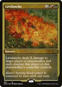 Lavalanche (Foil Etched) - Double Masters 2022 - Magic: The Gathering card