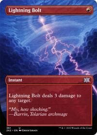 Lightning Bolt (Borderless) - Double Masters 2022 - Magic: The Gathering card