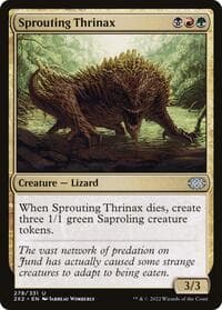 Sprouting Thrinax - Double Masters 2022 - Magic: The Gathering card