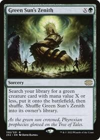 Green Sun's Zenith - Double Masters 2022 - Magic: The Gathering card