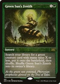 Green Sun's Zenith (Foil Etched) - Double Masters 2022 - Magic: The Gathering card