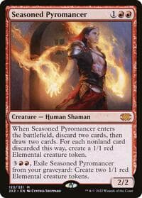 Seasoned Pyromancer - Double Masters 2022 - Magic: The Gathering card