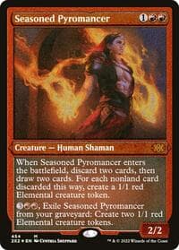 Seasoned Pyromancer (Foil Etched) - Double Masters 2022 - Magic: The Gathering card