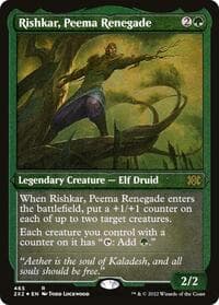 Rishkar, Peema Renegade (Foil Etched) - Double Masters 2022 - Magic: The Gathering card
