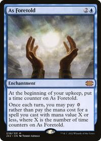 As Foretold - Double Masters 2022 - Magic: The Gathering card
