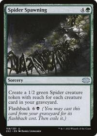 Spider Spawning - Double Masters 2022 - Magic: The Gathering card
