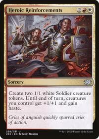 Heroic Reinforcements - Double Masters 2022 - Magic: The Gathering card