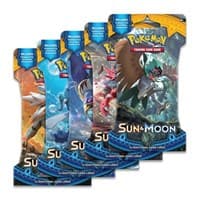 Sun & Moon Sleeved Booster Pack Art Bundle [Set of 5] - SM Base Set - Pokemon card